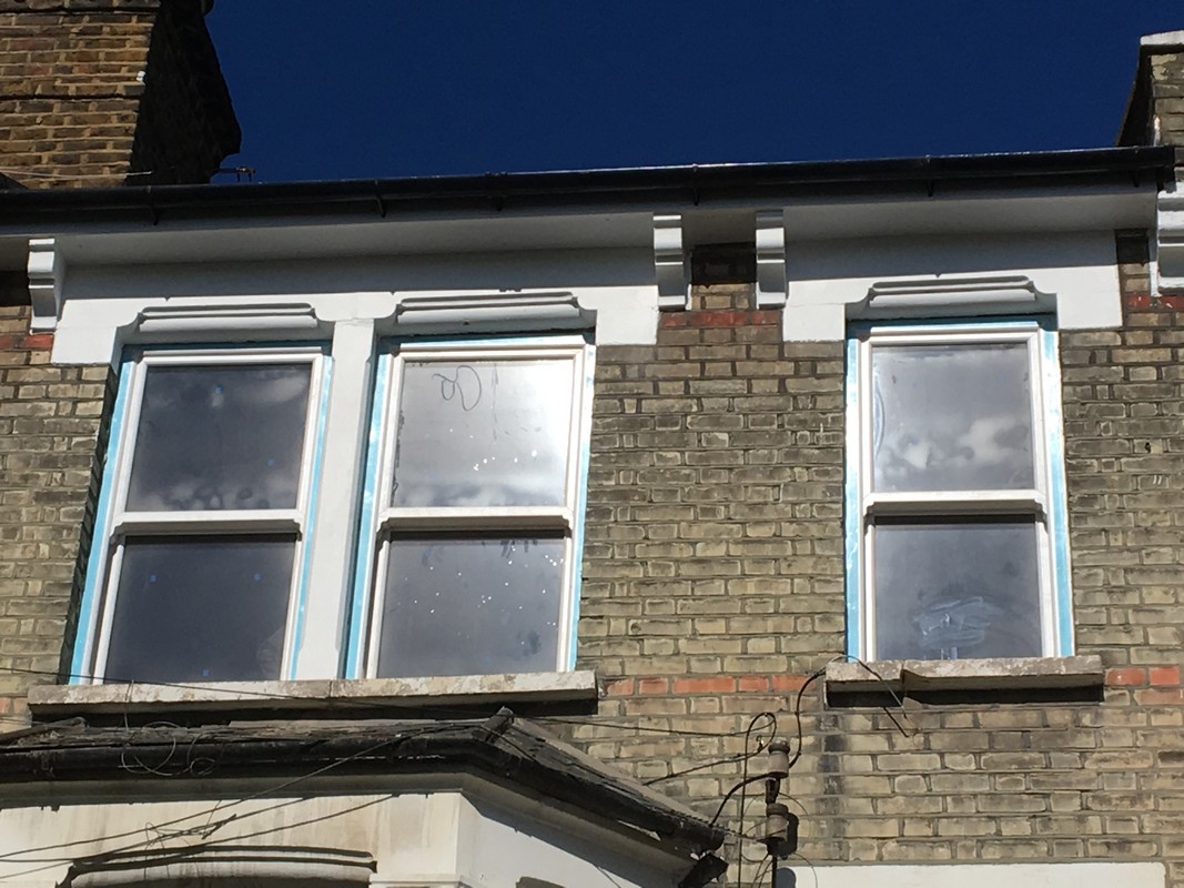 New uPVC sash windows fitted on Victorian terrace in New Cross Gate