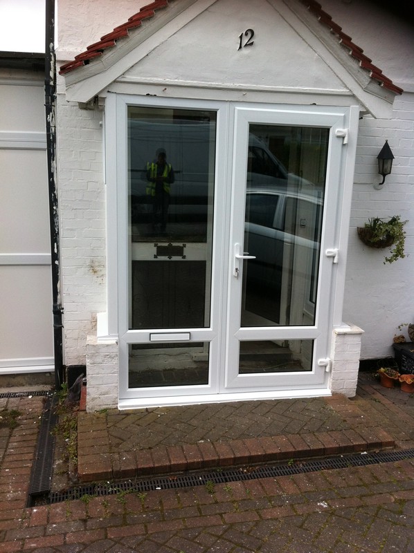 uPVC French doors fitted as front entrance in New Cross Gate